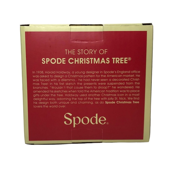 SPODE Christmas Tree Cafe Mug ~ New In Box Cocoa Coffee Tea Mug 14 Oz. - Picture 8 of 13